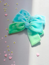 Load image into Gallery viewer, Earth Day Velvet Ruthie Bow