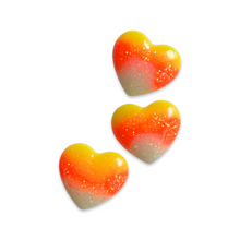 Load image into Gallery viewer, Candy Corn Ombre *GLOW* Heart Clip