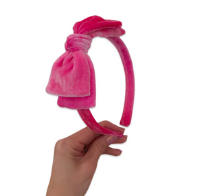 Pink Passion Double Stacked Bow Band