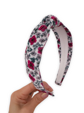 Load image into Gallery viewer, Lovers Floral Velvet Knotted Headband