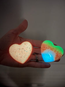 Candy Corn Ombre *GLOW* Heart Clip