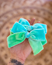 Load image into Gallery viewer, **PREORDER** Earth Day Velvet Ruthie Bow