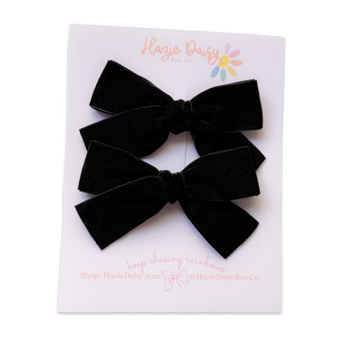 Black Velvet Piggie Set