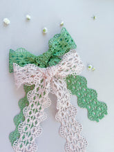 Load image into Gallery viewer, Long Lace Bow (2 Color Options)
