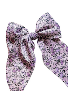 Lavender Boo Velvet XL Blaire Bow