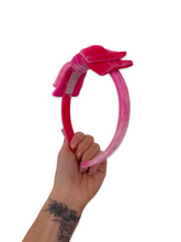 Load image into Gallery viewer, Pink Passion Double Stacked Bow Band