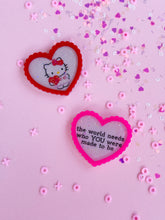 Load image into Gallery viewer, Scalloped Heart Acrylic Clip/Pin