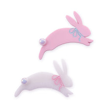 Load image into Gallery viewer, Bunny Acrylic Clip/Pin (2 Variations)