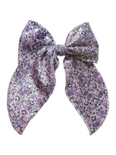 Load image into Gallery viewer, Lavender Boo Velvet XL Blaire Bow