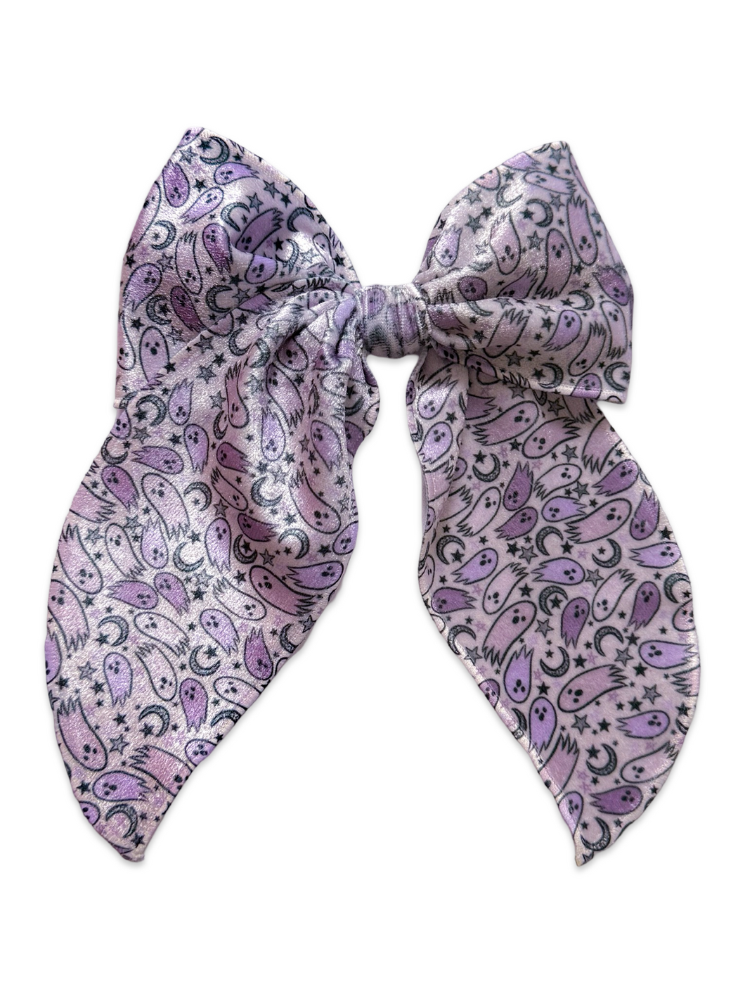 Lavender Boo Velvet XL Blaire Bow