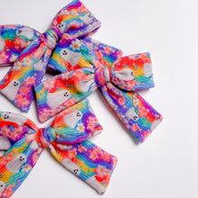 Load image into Gallery viewer, Flower Power Boo Velvet Ruthie Bow