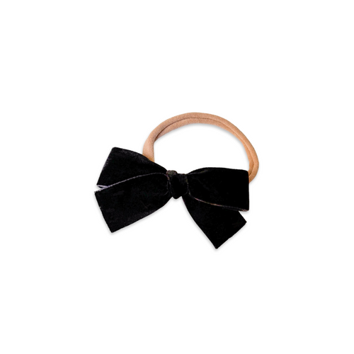 Black Mini Velvet Bow