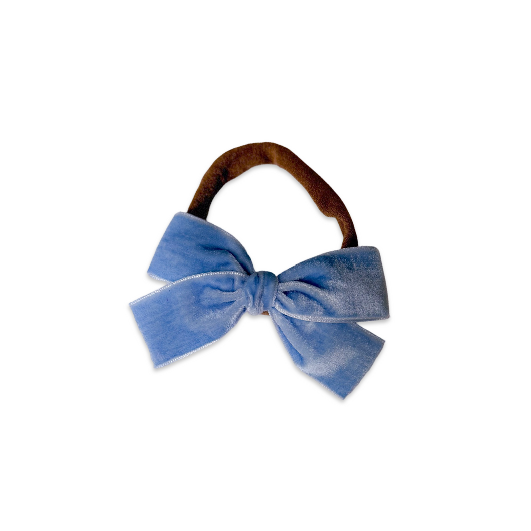 Glass Slipper Mini Velvet Bow