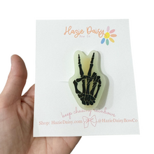 Load image into Gallery viewer, **Glow in the Dark** Peace Sign Acrylic Clip/Pin