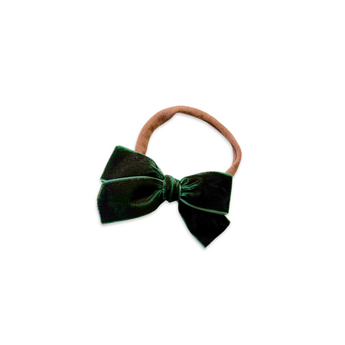 Evergreen Mini Velvet Bow