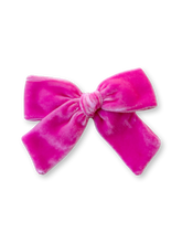 Load image into Gallery viewer, Dolly Hot Pink Velvet Ruthie Bow