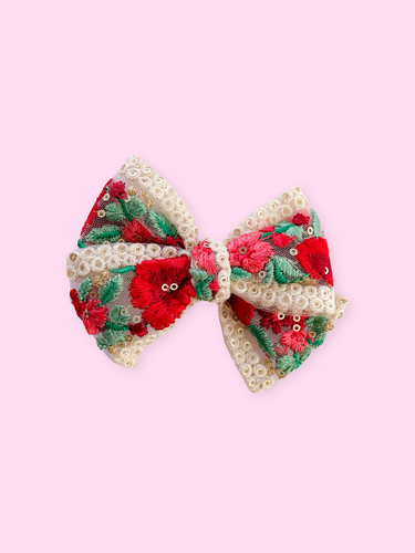 Christmas Floral Whimsy Lace Petite Elle