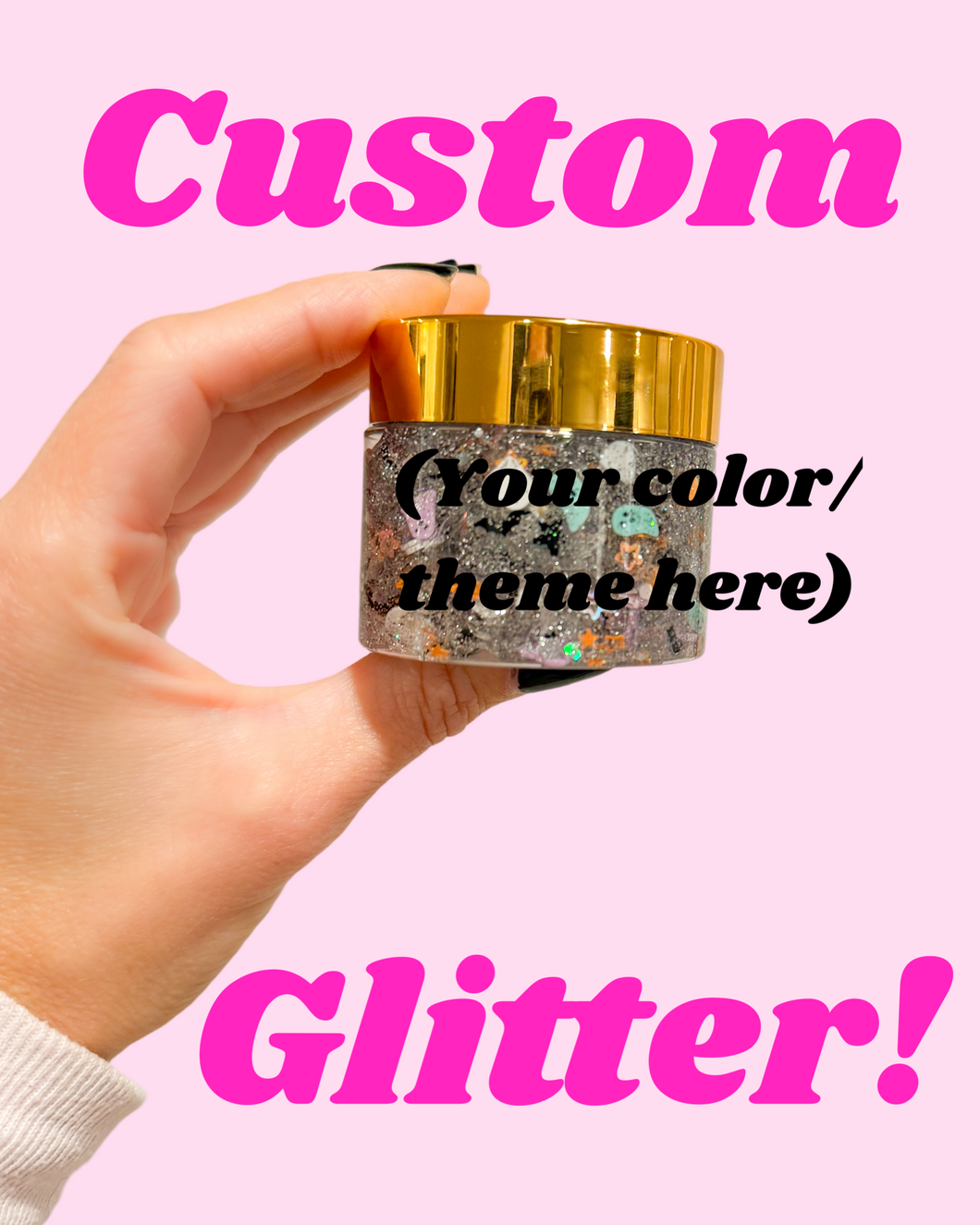 Custom Glitter Hair Gel