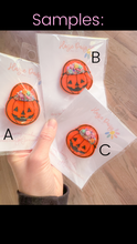 Load image into Gallery viewer, *SAMPLE* Pumpkin Pail Acrylic Clip/Pin