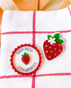 Strawberry Acrylic Clip/Pin