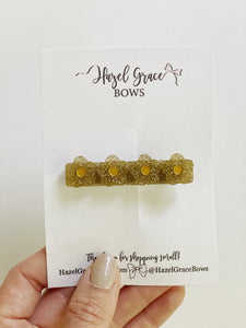 Blossom Glitter Clips  (Sold Separately)