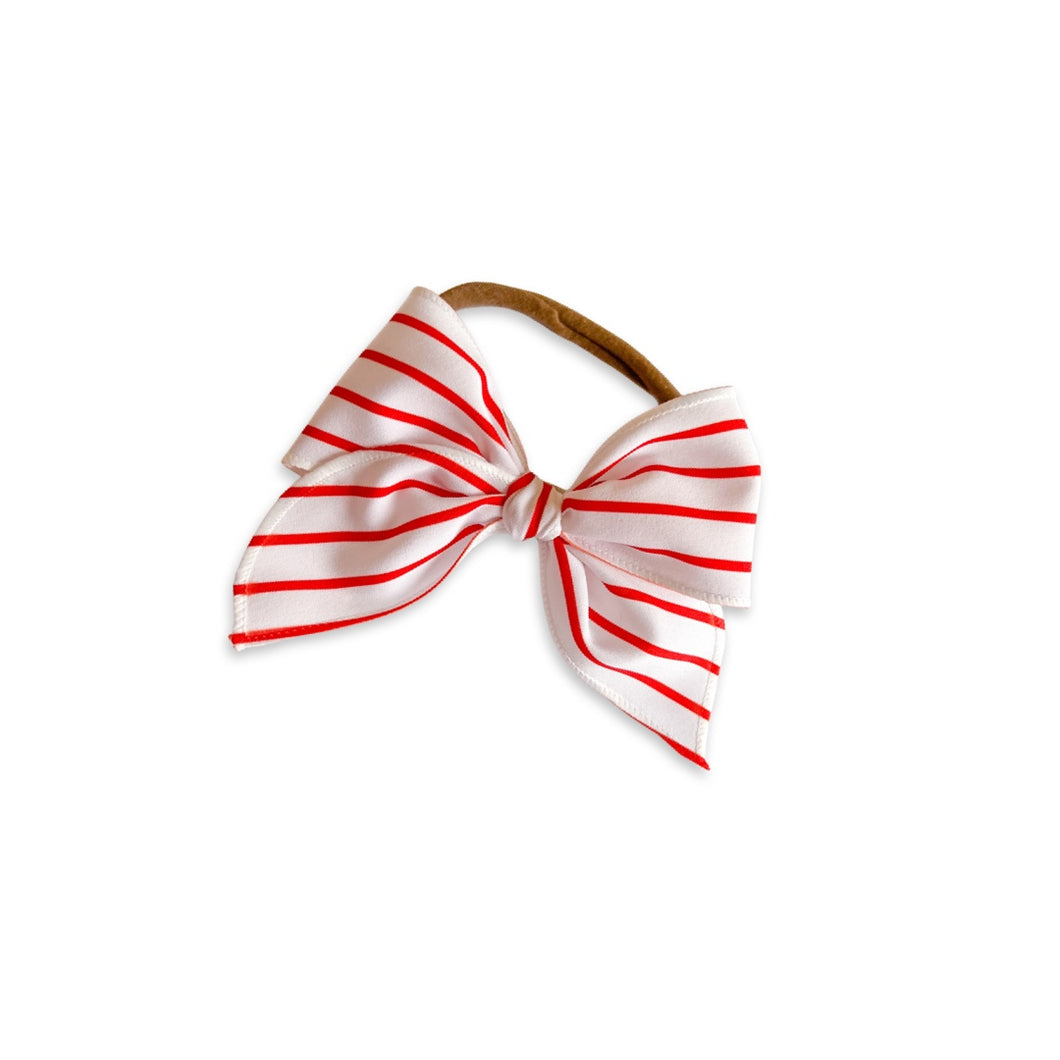 Candy Cane Striped Mini Blaire Bow