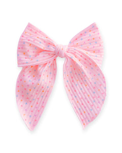 Sweet Tart Ribbed Knit XL Blaire Bow