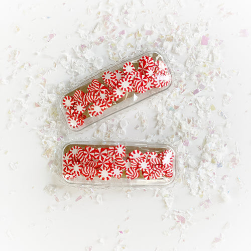 Candy Cane Shaker Snap Clips