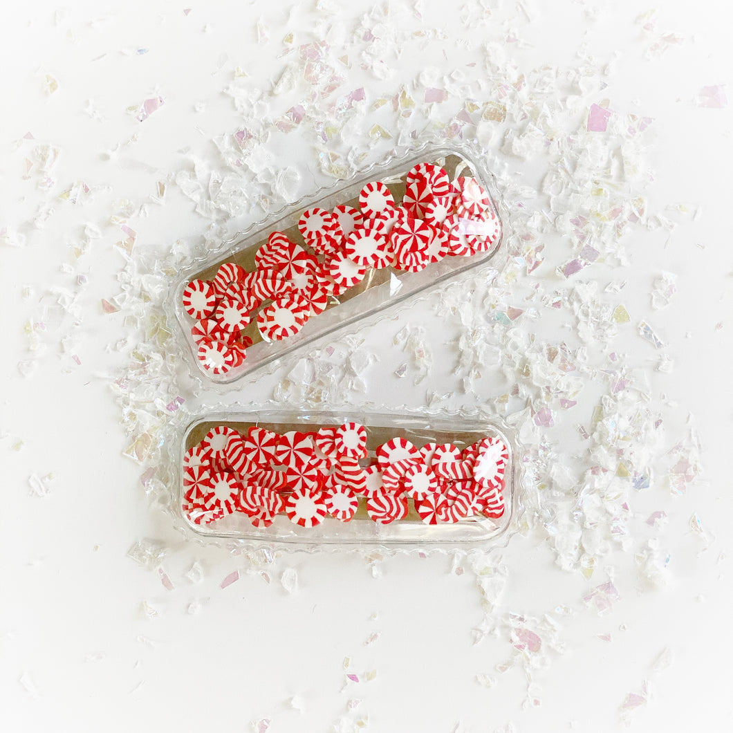 Candy Cane Shaker Snap Clips