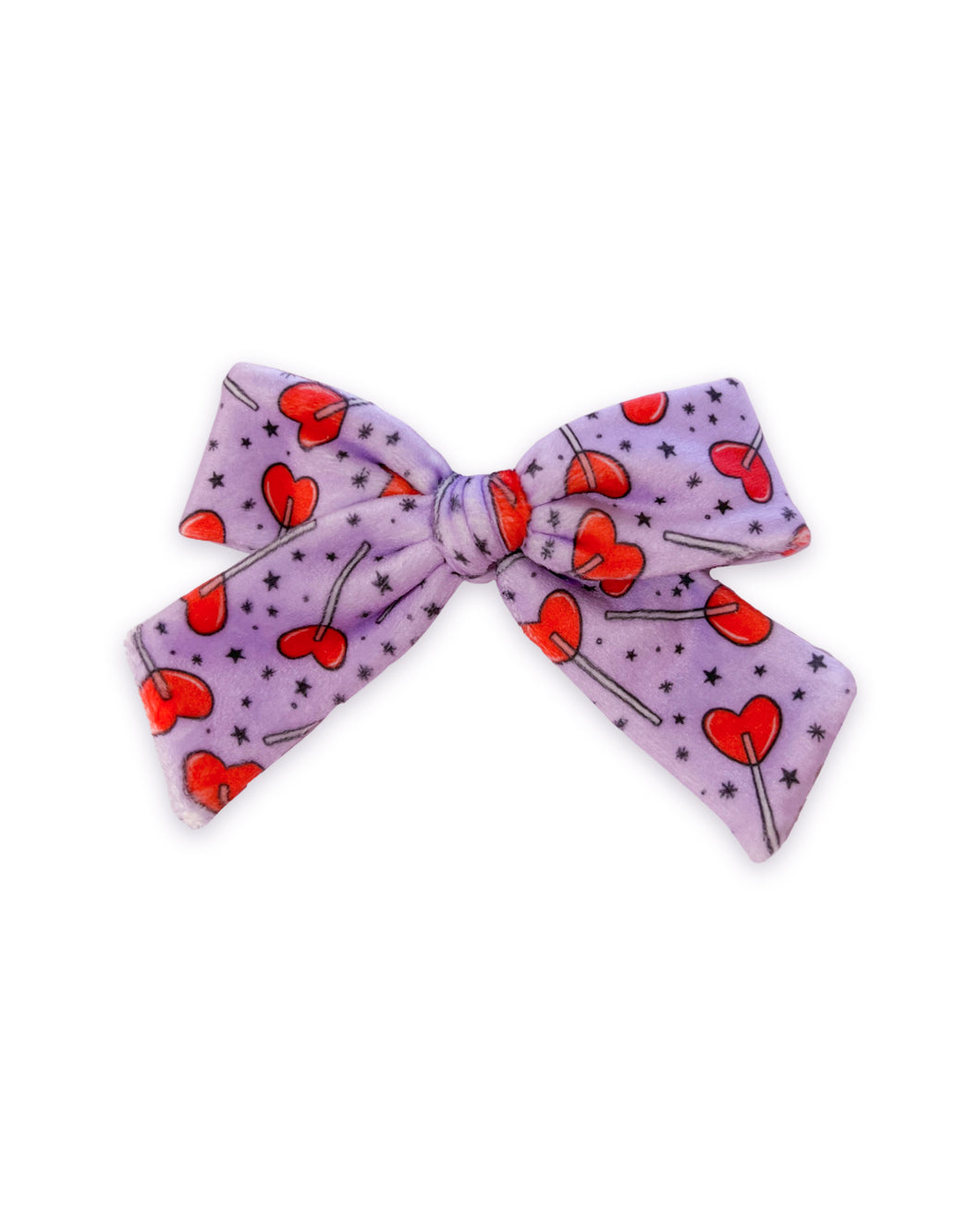 Lavender Lollipop Velvet Ruthie Bow