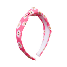 Load image into Gallery viewer, Pink Smiley Daisies Headbands